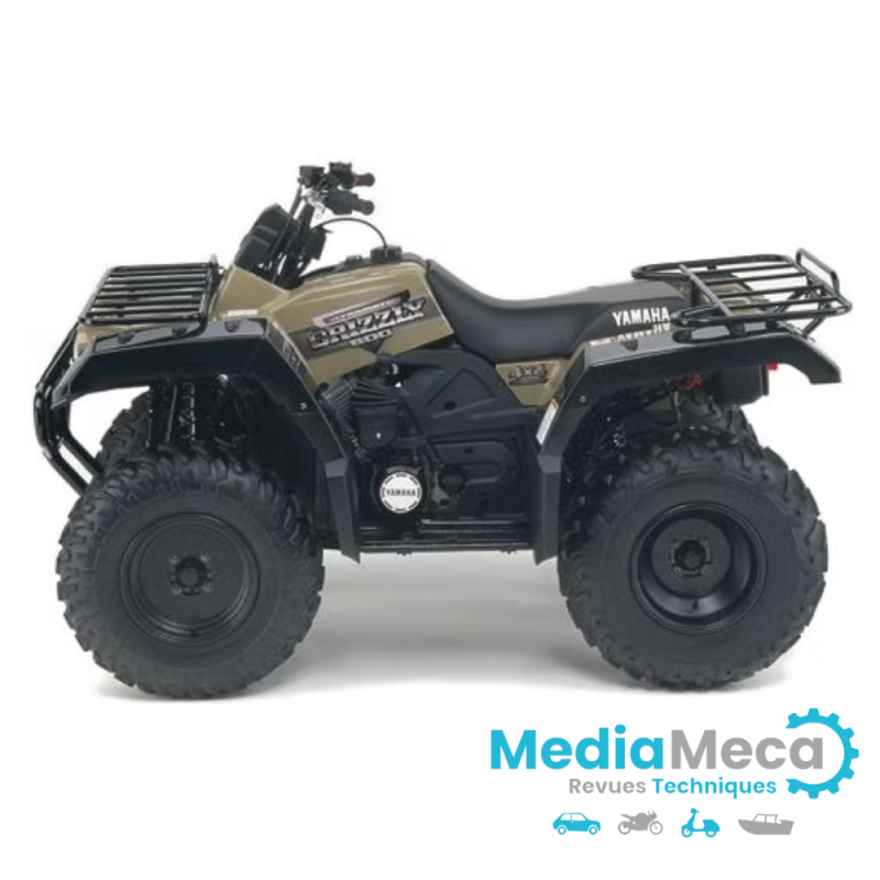Spare parts manual and technical review for yamaha grizzly 600 quads