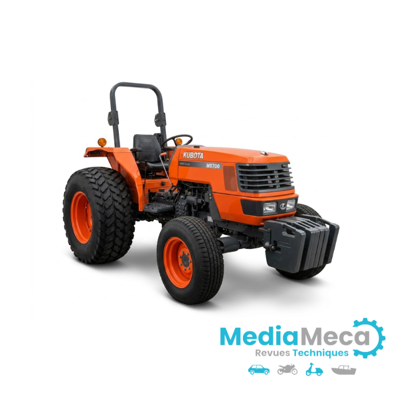 Revisión técnica y manual de reparación del tractor kubota m5700