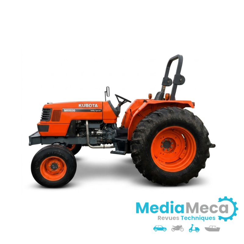 Technical review and repair manual for kubota m6800 tractor