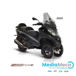 technische recensie voor Piaggio mp3 500 hpe sport advanced 2021
