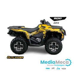 quads can am outlander 500 revue technique 2013