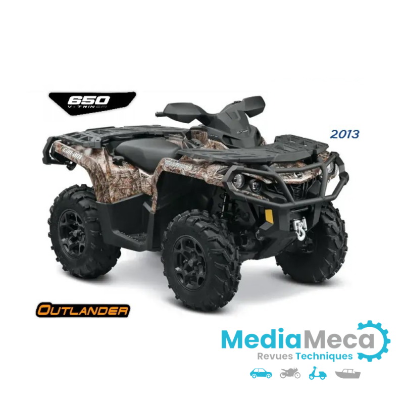 quads can am outlander 650 revue technique 2013
