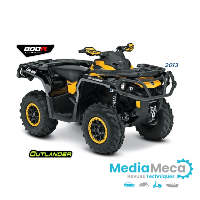 quads can am outlander 800r revue technique 2013 à télécharger