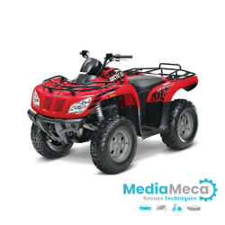 Technisch overzicht en werkplaatshandboek voor arctic cat 350 quads