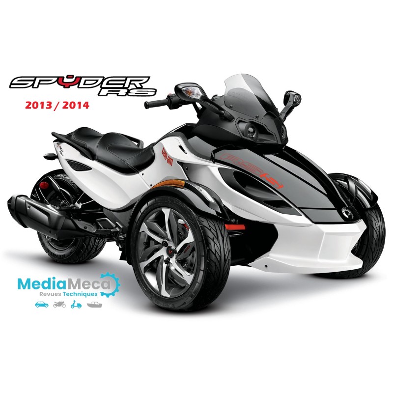 Werkstatthandbuch und den technischen Testbericht für den Spyder Can Am RS 2013.