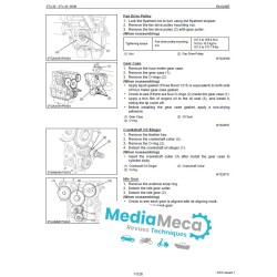 Technical review and repair manual for kubota ST30 diesel tractor