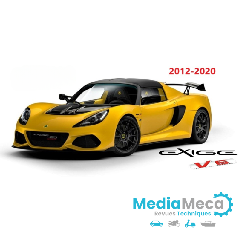 lotus exige s3 v6 de 2012 à 2020 manuel pièces de rechange