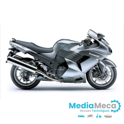 Manuale d'officina e revisione tecnica per kawasaki zzr 1400 del 2007 e 2008