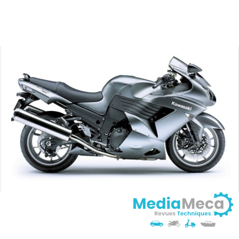 Workshop manual and technical review for kawasaki zzr 1400 from 2007 and 2008