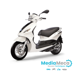 Workshop manual and technical review for Piaggio Fly 50 4 stroke 4 valves
