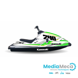 revisión técnica y manual de taller de moto de agua kawasaki X-2