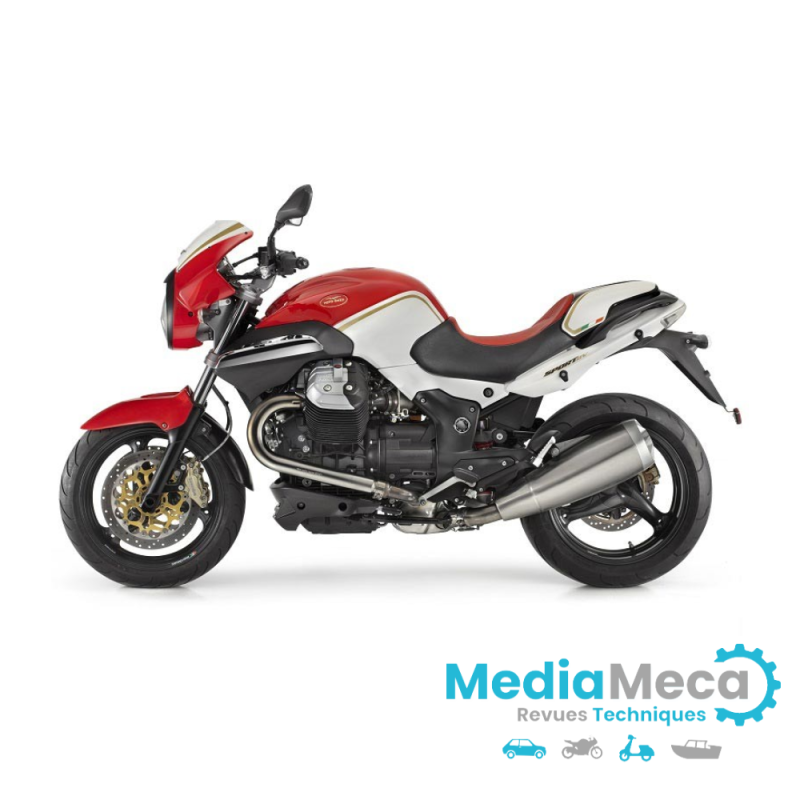 Technisch overzicht en werkplaatshandboek voor Moto guzzi sport 1200 4v 2009